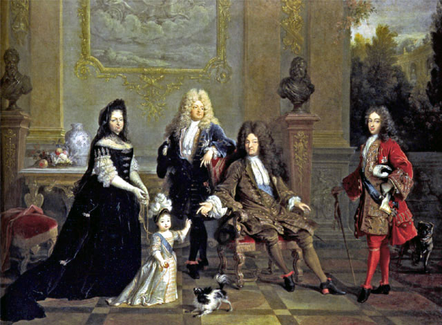 Ларжильер Портрет Людовика XIV с семьей