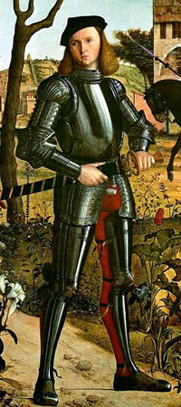 Картина Карпаччо Молодой рыцарь