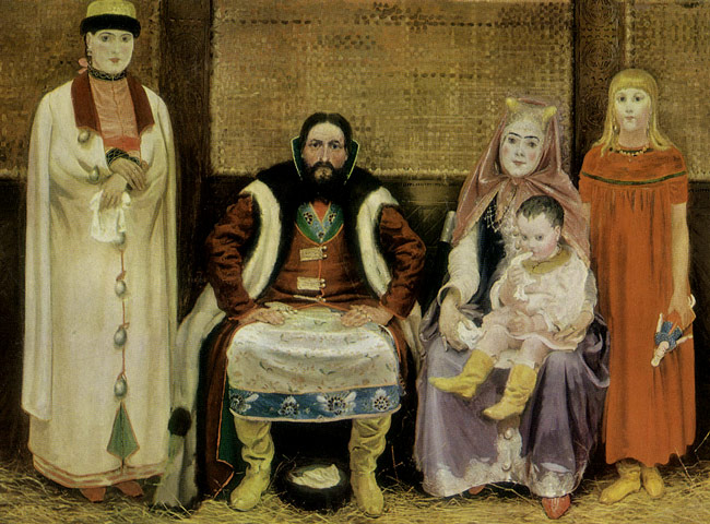 Рябушкин Семья купца в XVII веке
