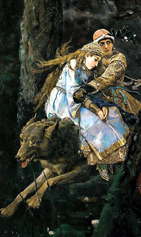 Васнецов Иван-царевич на сером волке