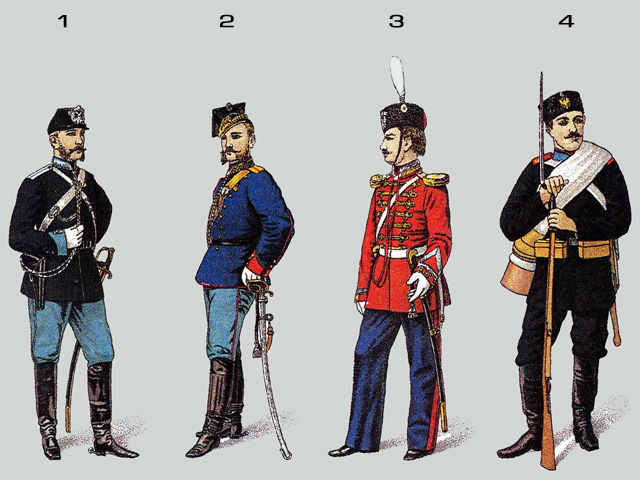 Военная форма второй половины XIX века