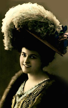 Модная шляпа 1909 года