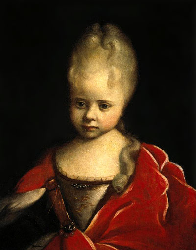 Портрет царевны Елизаветы Петровны в детстве